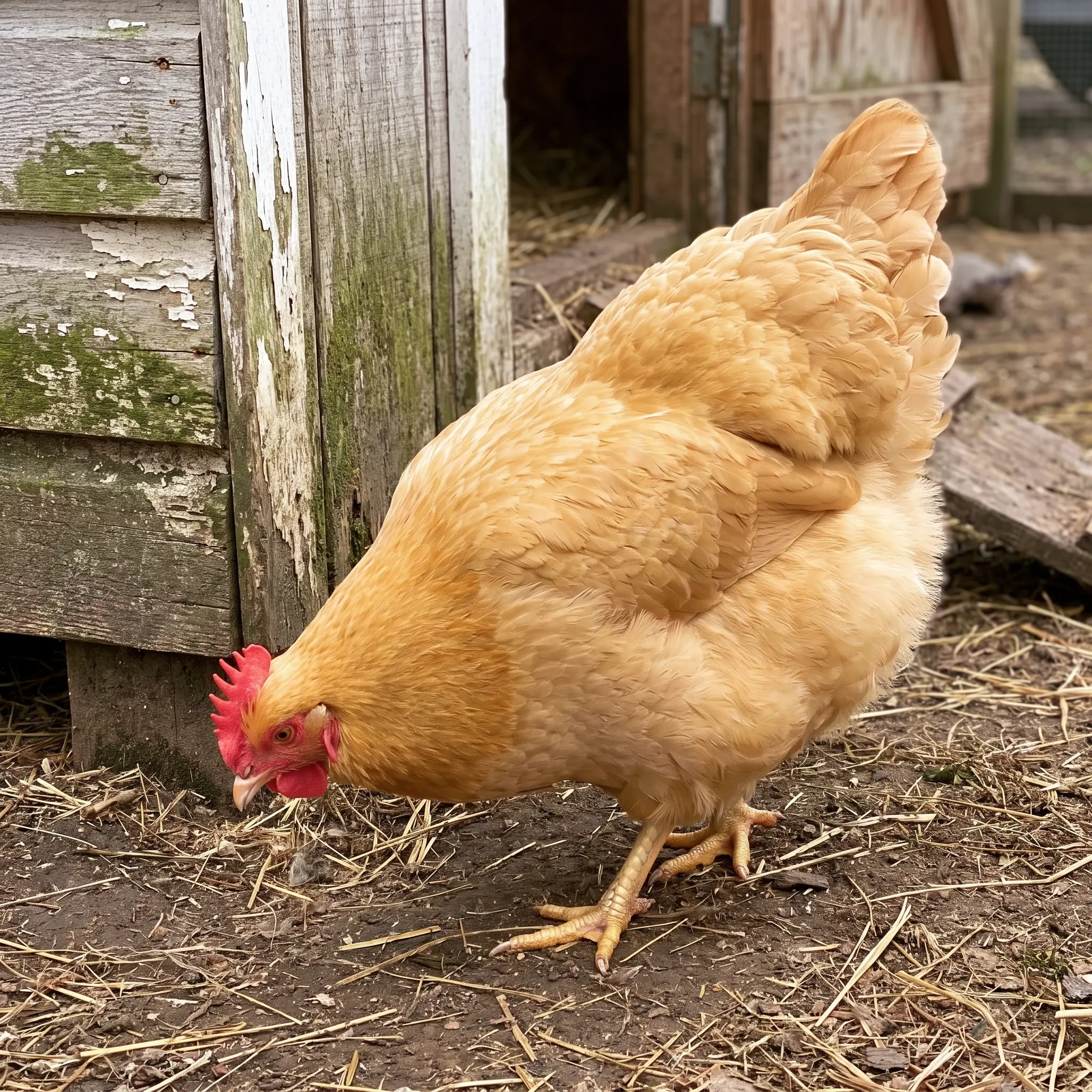 Buff Orpington hen