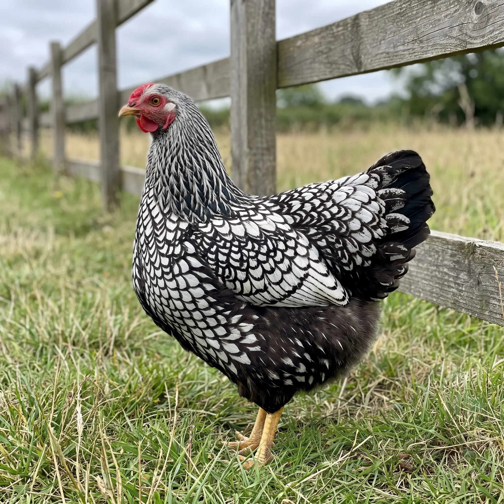 Wyandotte hen